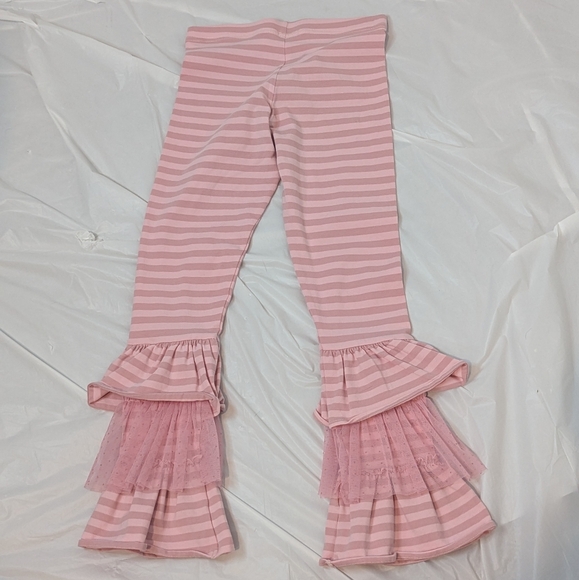 Matilda Jane Girls Ruffle Pants Size 8 Matilda Jane Pink Pants with Ruffle - Picture 7 of 7